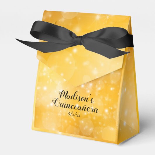 Ballotins Quinceanera Elegant Gold, Éperche (Verso)