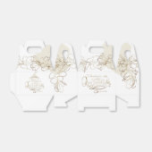 Ballotins Quinceañera en or floral (Déplié)