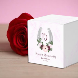 Ballotins Quinceanera Floral Western Horseshoe