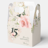 Ballotins Quinceanera florale rose verdure 15e anniversaire (Ouvert)