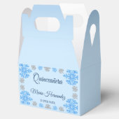 Ballotins Quinceañera Ice Blue Silver Winter Snowflake (Ouvert)