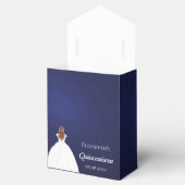 Ballotins Quinceanera marine bleu robe blanche (Ouvert)