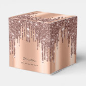 Ballotins Quinceañeras Douce 16e Parties scintillant Rose nu (Arrière)