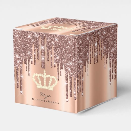 Ballotins Quinceañeras Douce 16e Rose nuptiale Keya (Verso)