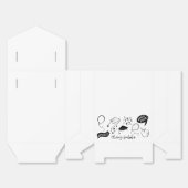 Ballotins Quirky Doodle Graduation Party White (Déplié)