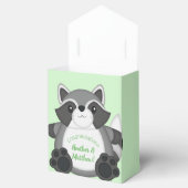 Ballotins Raccoon Baby shower vert (Ouvert)