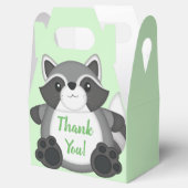 Ballotins Raccoon Baby shower vert (Ouvert)