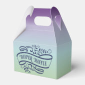 Ballotins Raffle de couche de Baby shower Ombre élégant (Verso)