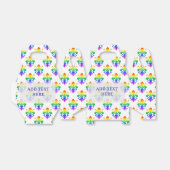 Ballotins Rainbow Fleur-de-lis Texte personnalisé (Déplié)