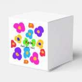 Ballotins Rainbow flower pride amour ajouter nom texte lqbtq (Arrière)