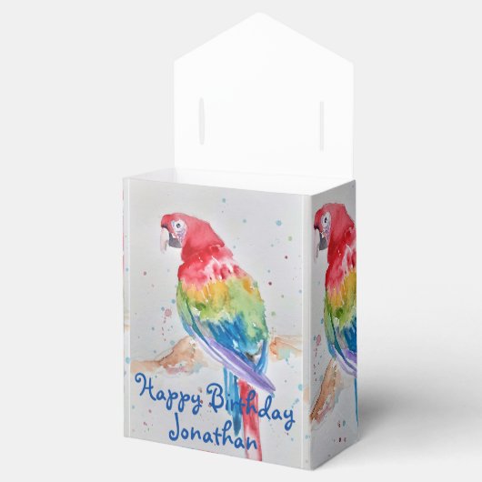 Ballotins Rainbow Parrot Bird Enfant Ballotin de gâteau d'an (Ouvert)