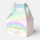 Ballotins Rainbow Unicorn Gold Parties scintillant fille Ann (Arrière)