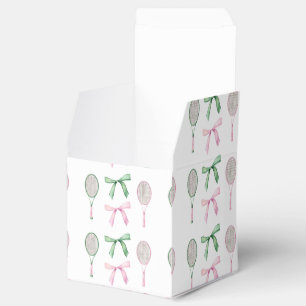 Ballotins Raquettes de tennis Pink & Green Pastel + Bows