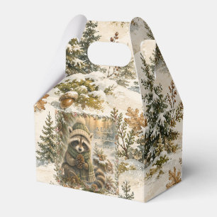 Ballotins Raton laveur curieux Joyeux anniversaire en forêt