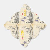 Ballotins Rats en bambou d'origine peignant des souhaits chi (Déplié)