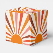 Ballotins Rayons Soleil Rétro Coucher Soleil Orange Jaune Ro (Arrière)