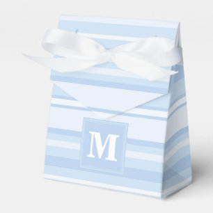 Ballotins Rayures bébé bleu monogramme
