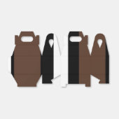 Ballotins rayures Brown, noir et blanc (Déplié)