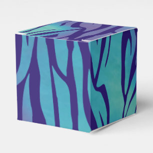 Ballotins Rayures de zèbre bleu aqua et violet