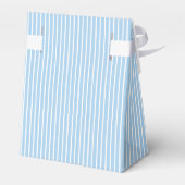 Ballotins Rayures Élégantes Blanc - Bleu Bébé (Arrière)