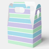 Ballotins Rayures pastel bleu, vert et violet (Ouvert)