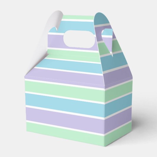 Ballotins Rayures pastel bleu, vert et violet (Verso)
