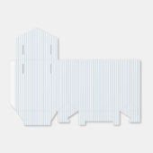 Ballotins Rayures Simples - Bleu Poudre (Déplié)