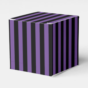 Ballotins Rayures verticales classiques violet foncé et noir