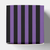 Ballotins Rayures verticales classiques violet foncé et noir (Haut)