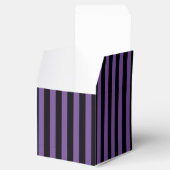 Ballotins Rayures verticales classiques violet foncé et noir (Ouvert)