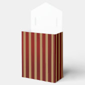 Ballotins Rayures verticales rouges et or motif rayé Party (Ouvert)