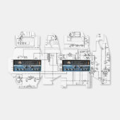 Ballotins Récepteur radio vintage à ondes courtes (Déplié)