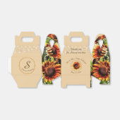 Ballotins Réception de mariage de tournesol (Déplié)