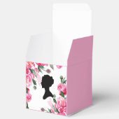 BALLOTINS RECEPTION DE MARIAGE FLEURIE ROSE (Ouvert)