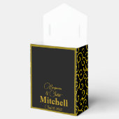 Ballotins Réception de mariage moderne et élégante en or noi (Ouvert)