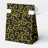 Ballotins Réception de mariage moderne et élégante en or noi (Arrière)