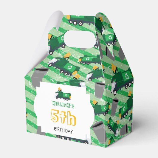 Ballotins Recyclage Motif de camion-poubelle Anniversaire (Verso)