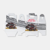 Ballotins Red Black Monster Truck fête d'anniversaire (Déplié)