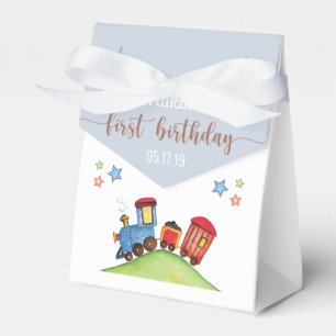 Ballotins Red Blue Train 1er Anniversaire Fête Merci Favori