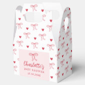 Ballotins Red Bow Hearts Valentines Baby Shower (Ouvert)