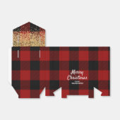 Ballotins Red Buffalo Plaid and Gold Christmas (Déplié)