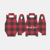 Ballotins Red Buffalo Plaid Ballotin avec texte modifiable (Déplié)