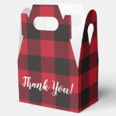 Ballotins Red Buffalo Plaid Ballotin avec texte modifiable (Ouvert)