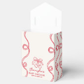 Ballotins Red Cherry Cupcake Baby shower fille rose (Ouvert)