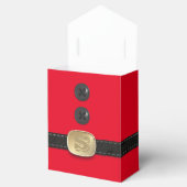 Ballotins Red Christmas Elf Suit Santa Party Favor Box (Ouvert)