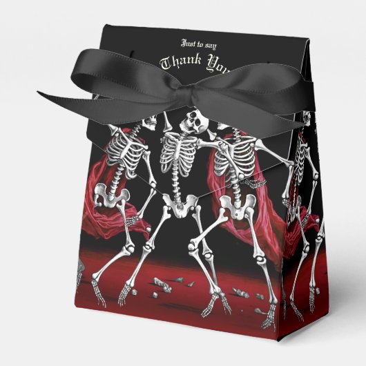 Ballotins Red Death Dancing Skeletons Mariage gothique (Verso)