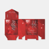 Ballotins Red Disco Ball, Music Notes et Ballotin de la Cour (Déplié)