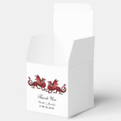 Ballotins Red Elegant Dragons Mariage Favor Boxes (Ouvert)