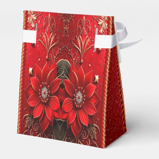 Ballotins Red Flower Holiday Gift Box (Arrière)