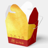 Ballotins Red Gold Chinese Rat coupé en papier 2020 TOFB (Ouvert)